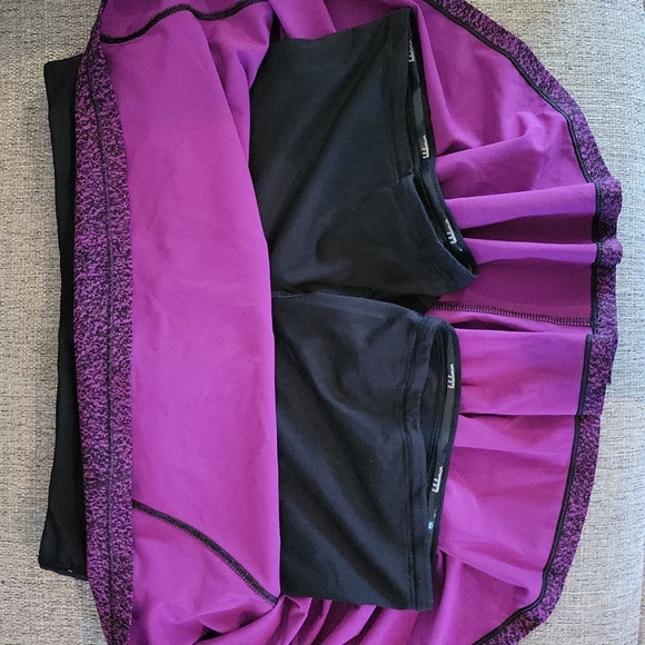 Lululemon Circuit Breaker Preppy Skort Circuit Aurora Black 4 tall - Picture 6 of 8